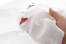 Load image into Gallery viewer, Imabari Towel Handkerchief Hagoromo Gauze Wet Hand Towel Riceball Blue 33 x 38 cm