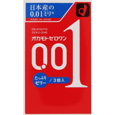 Zero One Condoms 0.01mm 3 pcs Fully Jelly