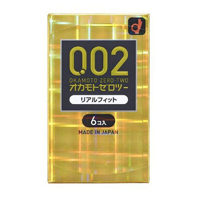 Zero Two Condoms 0.02mm Real Fit 6 pcs