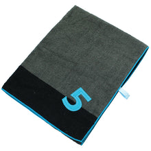 Load image into Gallery viewer, ?yIMABARI Towel?z mama&me NUMBER-COLOR Kids Bath Towel (Length 50?~ Width 100cm) Dark Grey (NO.5)