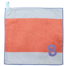 Load image into Gallery viewer, ?yIMABARI Towel?z mama&me NUMBER-COLOR Kids Hand Towel (Length 28?~ Width 29cm) Salmon Pink (NO.8)