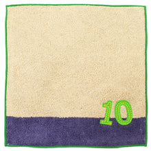 Load image into Gallery viewer, ?yIMABARI Towel?z mama&me NUMBER-COLOR Kids Handkerchief (Length 20?~ Width 20cm) Beige (NO.10)