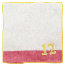 Load image into Gallery viewer, ?yIMABARI Towel?z mama&me NUMBER-COLOR Kids Handkerchief (Length 20?~ Width 20cm) Pink (NO.12)