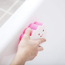 画像をギャラリービューアに読み込む, AISEN Bathroom Stick-on Cleaning Sponge Pink