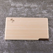 Load image into Gallery viewer, KAI Sekimagoroku Kitchen Knife Hinoki Cypress Wood Cutting Board with Stand M 360×200