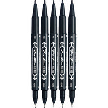 Load image into Gallery viewer, Zebra Oil-based Pen Mackee Marker Extra Fine  Black 5 Pcs