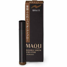 画像をギャラリービューアに読み込む, Shiseido MAQuillAGE Double Brow Creator Powder BR611 Cartridge Eyebrow Dark Brown Refill 0.3g