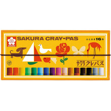 将图片加载到图库查看器,Sakura Craypas Color Products 16-color  With Rubber Band
