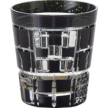 将图片加载到图库查看器,Toyo Sasaki Glass On The Rock Glass  Yachiyo Cut Glass Rice Field Made in Japan Black Approx. 255ml LSB19753SBK-C620