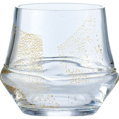 Toyo Sasaki Glass Rock Glass  Shochu Pastime Gold  On The Rock Approx. 285ml HG501-09G
