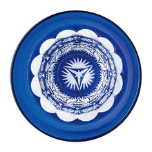 将图片加载到图库查看器,Toyo Sasaki Glass Cold Sake Glass  Yachiyo Cut Glass Kaleidoscope Cup Bamboo Grass Leaf Blue  Approx. 85ml LS19759SULM-C694-S2