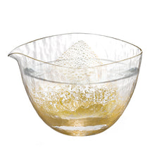 将图片加载到图库查看器,Toyo Sasaki Glass Lipped Bowl Edo Glass Yachiyogama Kiln Cold Sake?i Gold Approx. 265ml 63705