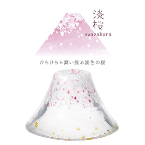 Toyo Sasaki Glass Japanese Sake Wine Glass  Good Luck Charm Blessings Cup Sakura Fuji Cherry Blossom Light Cherry Blossoms Pink Approx. 45ml WA528