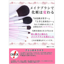 Load image into Gallery viewer, KUMANO BRUSH Make-up Brushes  SR-Series Finishing Brush Mountain Goat Hair
