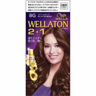 Wellatone 2+1 cream type 8G gray hair dye