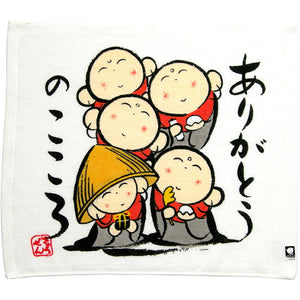 Hand Towel Zenkyu-san Thank You White Approx. 31 x 36cm DA-500