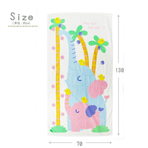 Bath Towel Elephant Family White Approx. 70 x 130cm IH-2000
