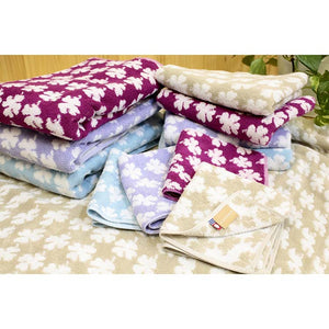 Bath Towel Imabari TREFLE (Length 120 x Width 58cm) Lila Purple (KF-2500)