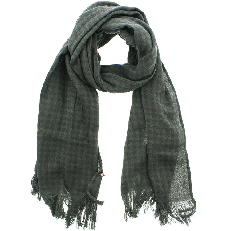 Stole cotton wool houndstooth charcoal approx. 58 x 185cm (including fringe) GZ-3800