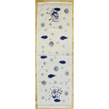 Muat gambar ke penampil Galeri, Face Towel Cloth Reading Fujin Raijin 33 x 100cm
