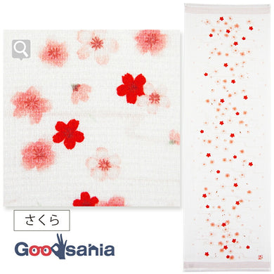 Face Towel Cloth Reading Sakura 33�~100cm Pink