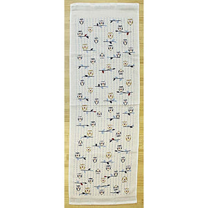 Face Towel Cloth Reading Owl 33 x 100cm