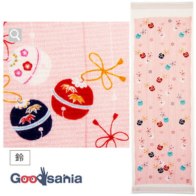 Face Towel Cloth Goyomi Suzu 33�~100cm Pink