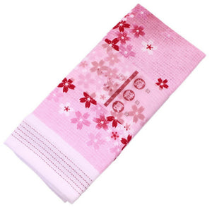 Face Towel Cloth Reading Weeping Cherry Blossom 33 x 100cm Pink