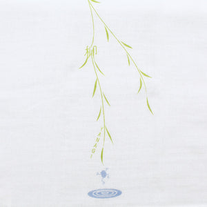Face Towel Hagoromo Gauze Willow Blue 32�~95cm