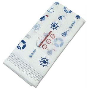 Face Towel Cloth Reading Marine 33 x 100cm Blue