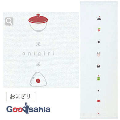Face Towel Hagoromo Gauze Onigiri Blue 32�~95cm