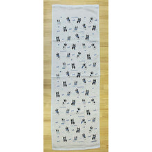 Muat gambar ke penampil Galeri, Face Towel Cloth Reading French Bulldog Blue 33 x 100cm Light Blue
