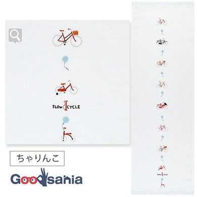 Face Towel Hagoromo Gauze Charinko Blue 32�~95cm
