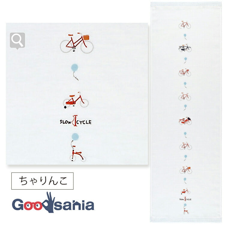 Face Towel Hagoromo Gauze Charinko Blue 32�~95cm