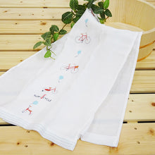 Cargar imagen en el visor de la galería, Face Towel Hagoromo Gauze Charinko Blue 32�~95cm
