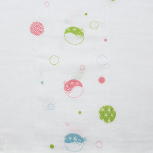 Face Towel Hagoromo Gauze Marufuku Blue 32�~95cm