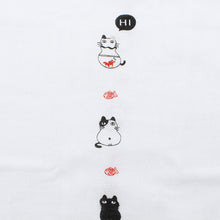 Cargar imagen en el visor de la galería, Face Towel Hagoromo Gauze Cat Blue 32 x 95cm
