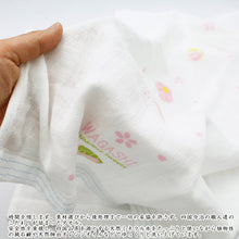 Load image into Gallery viewer, Face Towel Hagoromo Gauze Japanese Sweets Blue 32�~95cm

