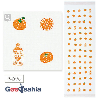 Face Towel Cloth Reading Orange Pink Approx. 33 x 100cm 45334-002