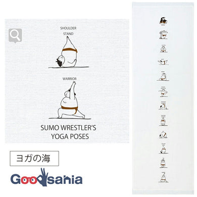 Face Towel Tenugui Gauze Tenugui Hagoromo Gauze Yoga Sea Blue Approx. 33 x 95cm