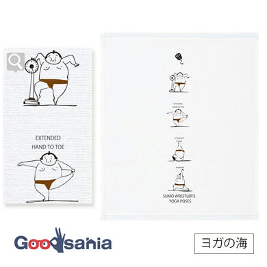 Hand Towel Wet Handkerchief Hagoromo Gauze Yoga Sea Blue Approx. 33 x 38 cm