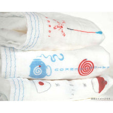 Laden Sie das Bild in den Galerie-Viewer, Hand Towel Wet Handkerchief Hagoromo Gauze Happy Socks Yellow Approx. 33 x 38cm
