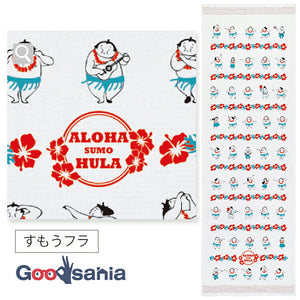 Face Towel Cloth Reading Sumou Hula Pink Approx. 33 x 100cm