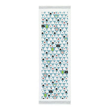Cargar imagen en el visor de la galería, Face Towel Cloth Reading Omusubi Kororin Blue Approx. 33 x 100cm

