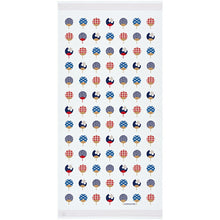 Laden Sie das Bild in den Galerie-Viewer, Bath Towel Cloth Reading Large Towel Tenugui Small Pattern Fan Pink Approx. 58 x 120cm
