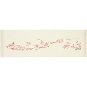 Face Towel Cloth Reading Choju Jinbutsu Giga Sandbage Approx. 33 x 100cm