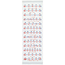 Cargar imagen en el visor de la galería, Face Towel Cloth Reading Radio Exercises No. 2 Blue Approx. 33 x 100cm
