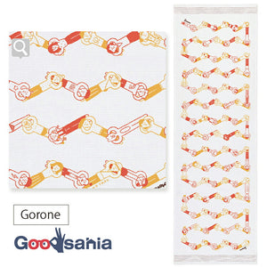 Face Towel Cloth Reading Gorone Pink Approx. 33 x 100cm