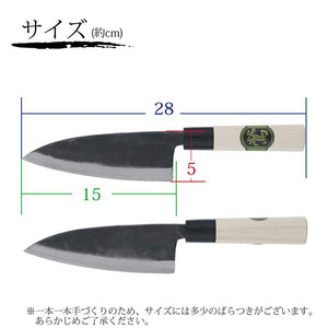 Tosa Knives Deba Knife Tosa Warbler 150 Approximately 28x5.5x2 (Blade Length 15)cm (Deba Knife 150mm Made in Japan, Made in Japan, Steel, Steel, Fish, Bones, Sashimi, Fishing, Handling, Cooking, Cuts Well)