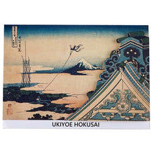 Load image into Gallery viewer, Sticker Wall Ukiyoe Deco Museum Katsushika Hokusai Thirty-Six Views of Mt. Fuji Toto Asakusa Honganji Temple Approx. 10 x 14 cm
